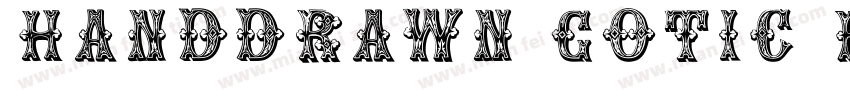 HANDDRAWN GOTIC FONT字体转换